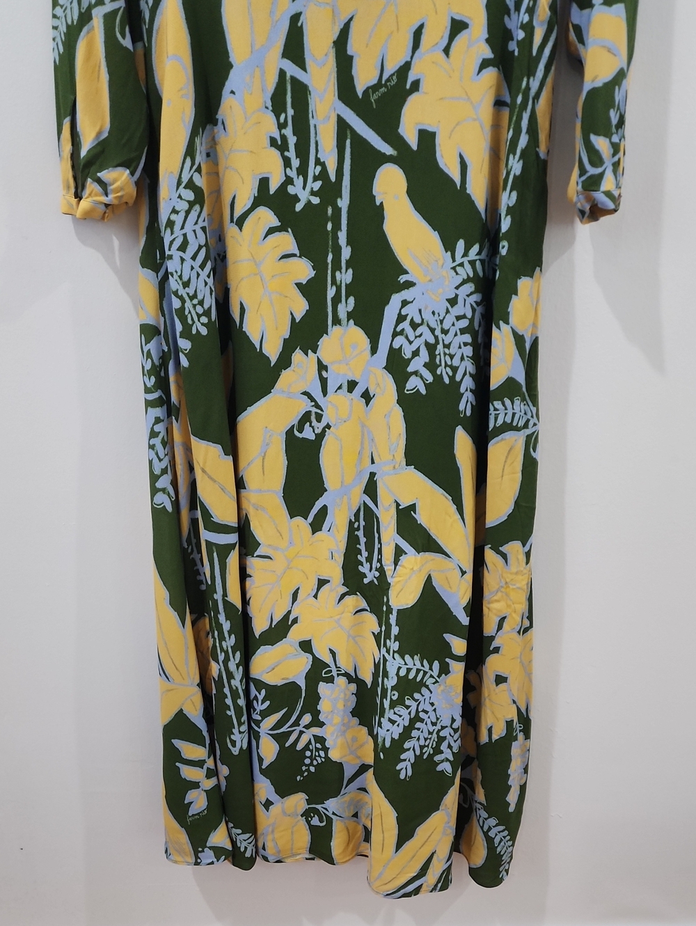 Farm Rio Foliage Sketch V Neck Maxi Dress - Picture 9 of 16